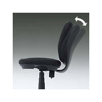 サンワサプライ　ミドルバックOAチェア　オフィスチェア　肘無し　ブラック　SNC-T146BK　1脚　（直送品）