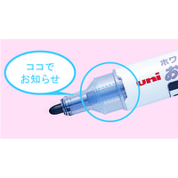 三菱鉛筆（uni） ホワイトボードマーカー お知らセンサー 中字丸芯 青 PWB1204M 10本