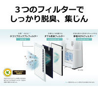 【空気清浄：18畳】 シャープ 加湿空気清浄機 KC-G40-W プラズマクラスター7000