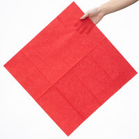 溝端紙工印刷 カラーナプキン 8つ折り 2PLY イタリアンレッド 1セット（200枚：50枚入×4袋）