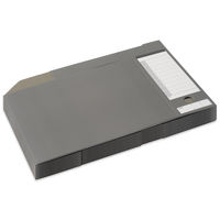 プラス ボックスファイル A4ヨコ 背幅100mm ダークグレー 10冊 業務用パック 87528