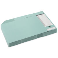 プラス　ボックスファイル　A4ヨコ　背幅100mm　グリーン　緑　10冊　業務用パック　87530