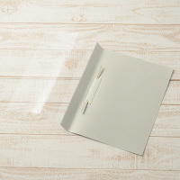 プラス　P.P.レポートファイル　A4　ライトグレー　FL-101RT　82002　1袋（10冊入）