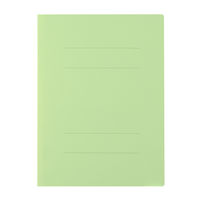 プラス　フラットファイル厚とじ　A4タテ　10冊　グリーン　No.021NW　樹脂製とじ具