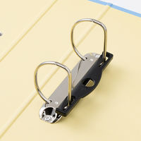 リヒトラブ リクエスト D型リングファイル（くるみ貼り） A4タテ 背幅69mm 水 G2250-14