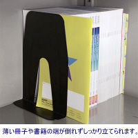 ブックエンド 超特大 A4 ぴったりサイズ 黒 DA-5813-D ソニック（6個：2個入×3）