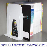 ブックエンド 超特大 A4 ぴったりサイズ 白 DA-5813-W ソニック（6個：2個入×3）