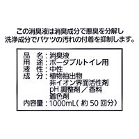 パナソニック エイジフリー　ポータブルトイレ用消臭液 ブルー　1L　1箱（6本入）　【トイレ用品】介援隊カタログ T0280