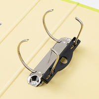 リヒトラブ リクエスト D型リングファイル（くるみ貼り） A4タテ 背幅69mm 黄緑 G2250-6 1箱（10冊入）