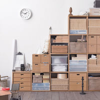 無印良品 スタッキングシェルフ 追加2段 オーク材 幅40×奥行28.5×高さ81.5cm 良品計画