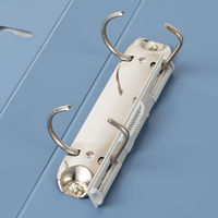 セキセイ　ロックリングファイル　D型2穴　A4タテ　背幅37mm　ブルー　F-522-10　30冊