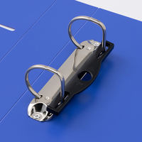 リヒトラブ　D型リングファイル　A4ヨコ　背幅46mm　青　G2236　10冊