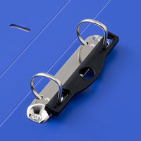 リヒトラブ　D型リングファイル　A3ヨコ　背幅34mm　青　G2228　10冊