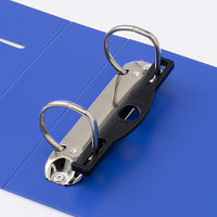 リヒトラブ　D型リングファイル　A5ヨコ　背幅46mm　青　G2234　10冊