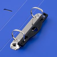 リヒトラブ リクエスト D型リングファイル B4ヨコ 背幅34mm 青（ブルー） G2227-8 10冊