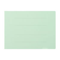 プラス　フラットファイル厚とじ　A4ヨコ　100冊　ブルー　No.022NW（78285）　樹脂製とじ具