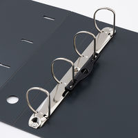 リヒトラブ リクエスト D型リングファイル 4穴 A4タテ 背幅64mm 黒 G1280-24 1箱(10冊入)