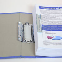 キングファイル　スーパードッチ　脱着イージー　B4ヨコ　とじ厚50mm　青　10冊　キングジム　両開きパイプファイル　2495EAアオ