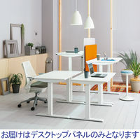 林製作所　クロス張りデスクトップパネル　オレンジ　幅1130×高さ730mm　（飛沫防止・飛沫対策）1枚（直送品）