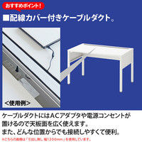 イトーキ（ITOKI）　サリダLFデスク　平机　引出し無し　ナチュラル　幅1400×奥行700×高さ720mm　1台（2梱包）