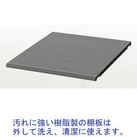 アスプルンド 樹脂棚板シューズラック 12足用 ダークブラウン  幅575×奥行350×高さ1018mm 1台(2梱包) 靴箱 2列 収納