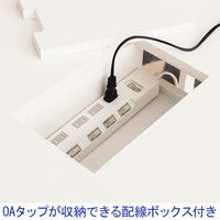 イトーキ サリダMTテーブル ハイテーブル ホワイト 幅1500×奥行750×高さ1000mm 1台（2梱包）