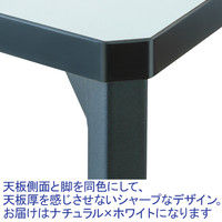 アール・エフ・ヤマカワ　TEO　ミーティングテーブル　ナチュラル×ホワイト　幅1500×奥行750×高さ720mm　1台