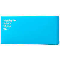 アスクル　蛍光ペン　ブルー　青　50本　蛍光マーカー  オリジナル