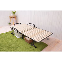 簡易ベッド　収納式すのこベッド 　桐　AX-BF1006 1台　アテックス（直送品）