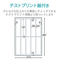エレコム　背ラベル(ファイル用)　10面　EDT-TF10　1袋（10シート入）（直送品）