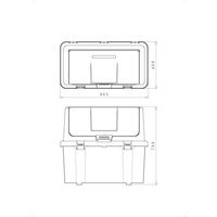 リッチェル 分別ストッカー 220L ブラウン 1台 大型分別ゴミ箱 屋外 日本製 仕切付 フタ式 分別 幅865×奥行460×高さ760mm