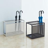 アスクル ビジネスフィット傘立て 30本用 カーボングレー 幅525×奥行366×高さ490mm 1台 折りたたみ式 小型サイズ スチール製 オリジナル