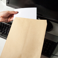 アスクル　オリジナルクラフト封筒　角3　茶色　100枚  オリジナル