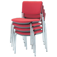 【軒先渡し】サンケイ　会議椅子　ブルー　CM350-MX　1箱（4脚入）　（直送品）