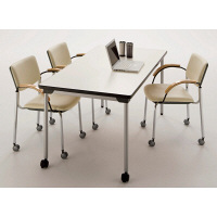 【軒先渡し】サンケイ　会議椅子　ライトグリーン　CM350-MXC　1箱（2脚入）　（直送品）