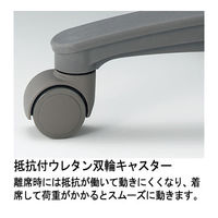 【設置込】イトーキ　サポートスツール　背付ビニールレザー　オフホワイト（直送品）