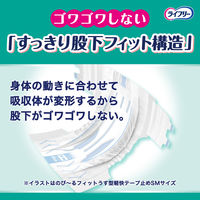 大人用紙おむつ ライフリー のびーるフィットうす型安心 テープ止め SＭサイズ 4回吸収 1パック (21枚) ユニ・チャーム