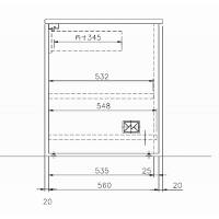 オカムラ プロスクシリーズ レジ台 ホワイト600W 7JP2CG Z269（直送品）