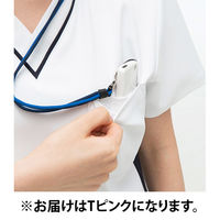 ナガイレーベン 男女兼用上衣 Tピンク L FT-4492 1枚　スクラブ