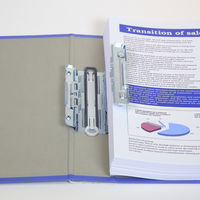 キングファイル　スーパードッチ　脱着イージー　A4タテ　とじ厚40mm　グレー　キングジム　両開きパイプファイル　2474Aクレ