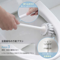 マーナ　トイレブラシ　角形　W061W　ブラシ　1セット（2組：1組×2）