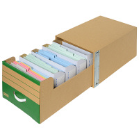 プラス　ダンボールキャビネット　A4判用　書類収納　5枚　88048