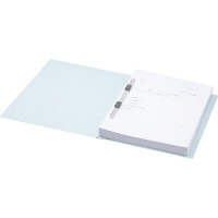 アスクル　フラットファイル　A4タテ　エコノミータイプ　120冊　ブルー　水色  オリジナル