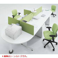 オカムラ スチールOAデスク ビラージュ VILLAGE 専用デスクトップパネル（スチールタイプ） 幅1600mm用 ライトベージュ 1台（直送品）