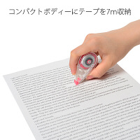 プラス　修正テープ　ホワイパーミニ　幅4mm×7m　レッド　赤　15個　WH-504-15P　43285