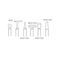 エスコ 6本組 ダイヤモンドバー(3mm軸) EA819SY-33 1組（直送品）