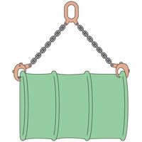 エスコ 1.0tonx745mm ドラム缶リフター EA984DR-10 1個（直送品）