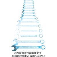エスコ 15本組/ 6ー32mm 片目片口スパナ EA614ST 1組(1セット)（直送品）
