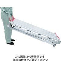 エスコ 112ー148cm 足場台(取手4本・調整脚・キャスター付) EA905DF-13 1台（直送品）
