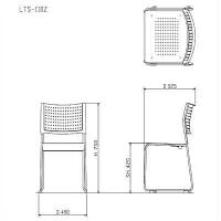 アイリスチトセ スタッキングチェア樹脂タイプ ホワイト/ピンク（直送品）